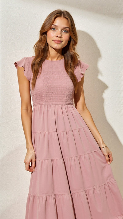 Leni Gesmoktes Midikleid