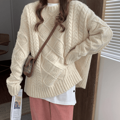 Magnolia Kabelstrickpullover