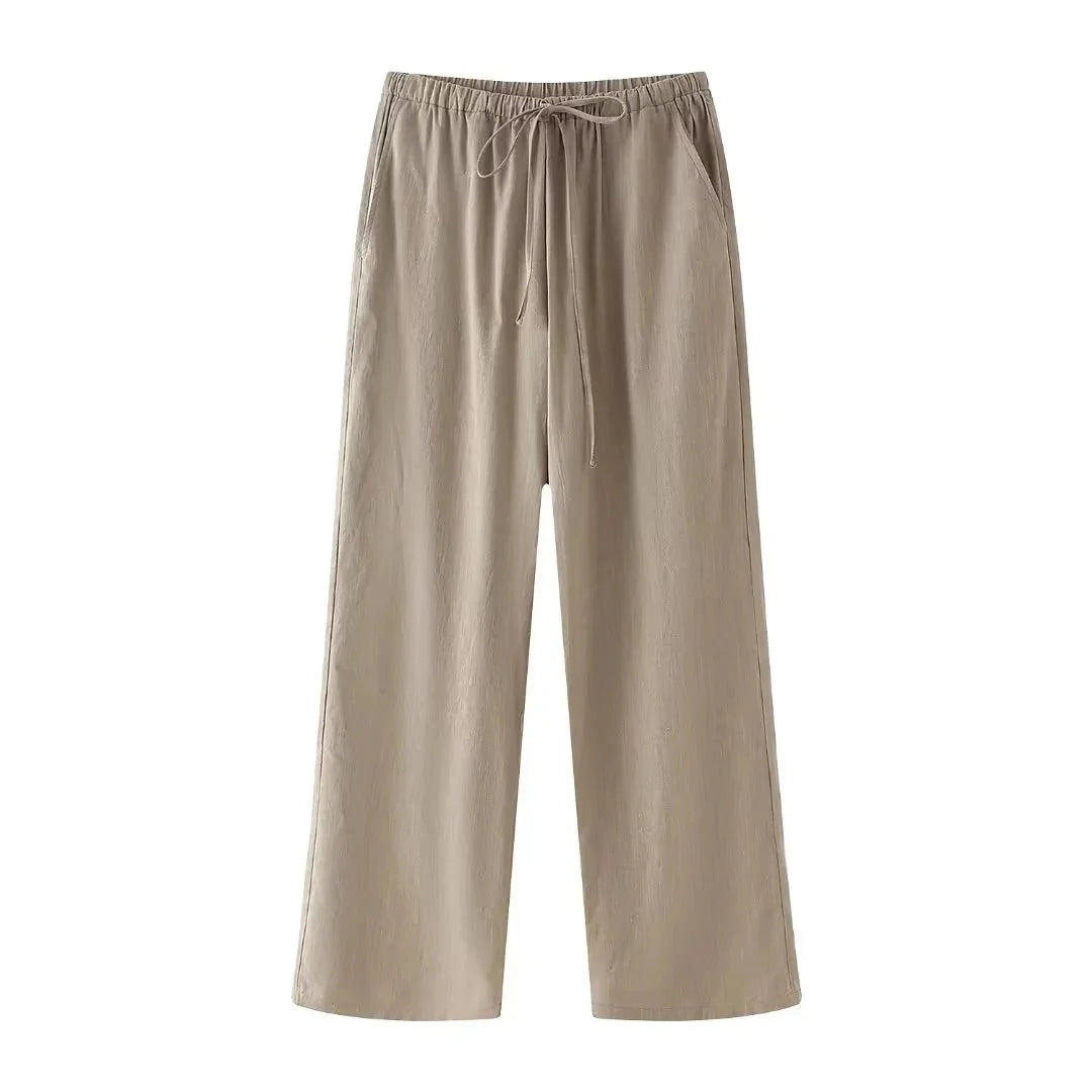 Marixa Wickel-Bluse und Hosen-Set