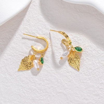 Micara - Pearl Foliage - Ohrringe