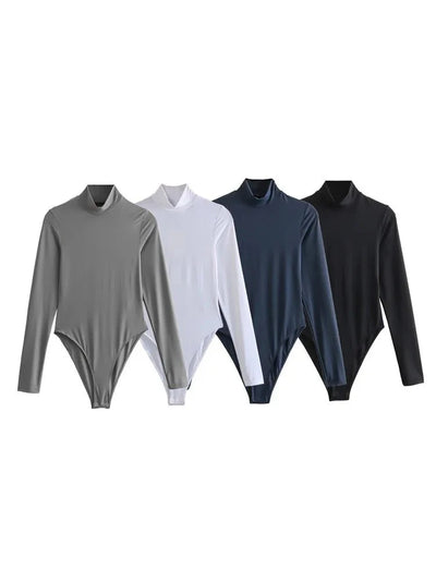 Shiloh Langärmeliger Rollkragen-Bodysuit