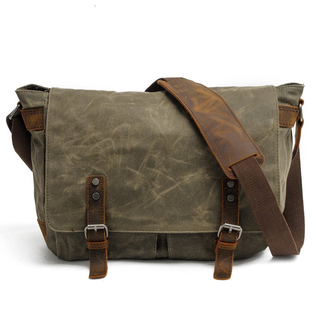 Uriel Vintage-Messenger-Tasche mit Schnallen
