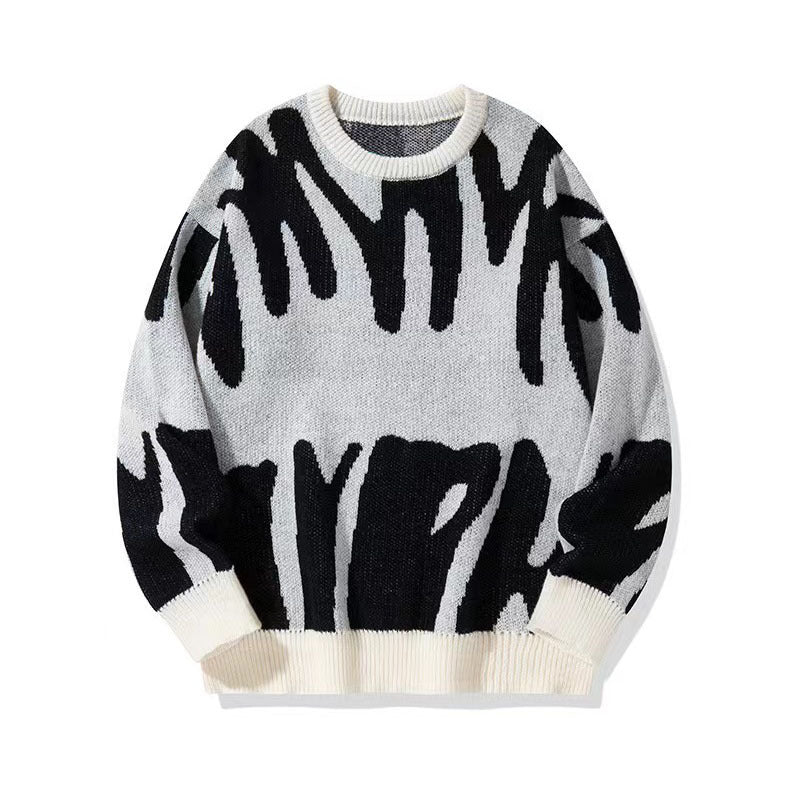 Verner Grafik-Strickpullover
