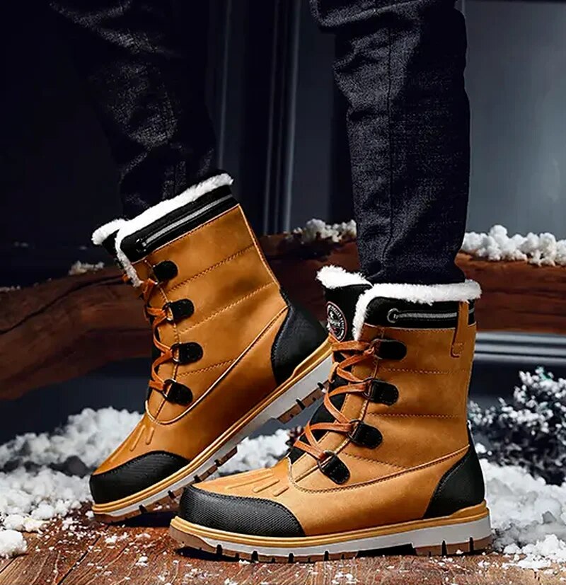 Winterschuhe Herren | Mittelhohe Schnürstiefel