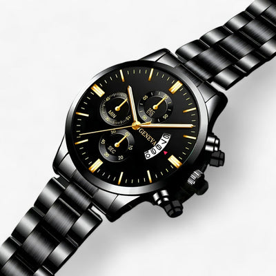 VernoTime Elegant runde Schiefertafel – mit Kalenderanzeige