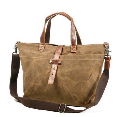 Dayton™ Vintage Schultertasche Aus Langlebigem Canvas & Leder – Unisex Mit Verstellbarem Gurt