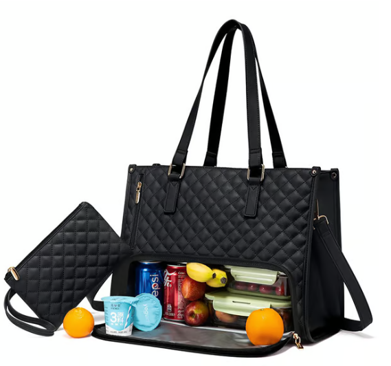 Wesson | 3-in-1-Lunch-Tragetasche für Damen Gratis passende Geldbörse