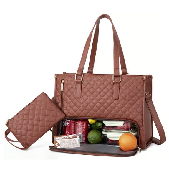 Wesson | 3-in-1-Lunch-Tragetasche für Damen Gratis passende Geldbörse