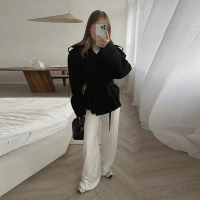 Yalin | Kurzer Trenchcoat Mit Gürtel