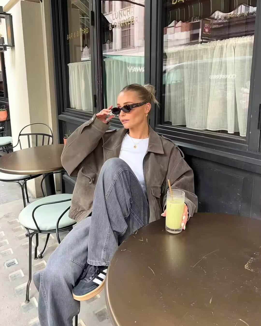 Naila | Suede Pilotjacke