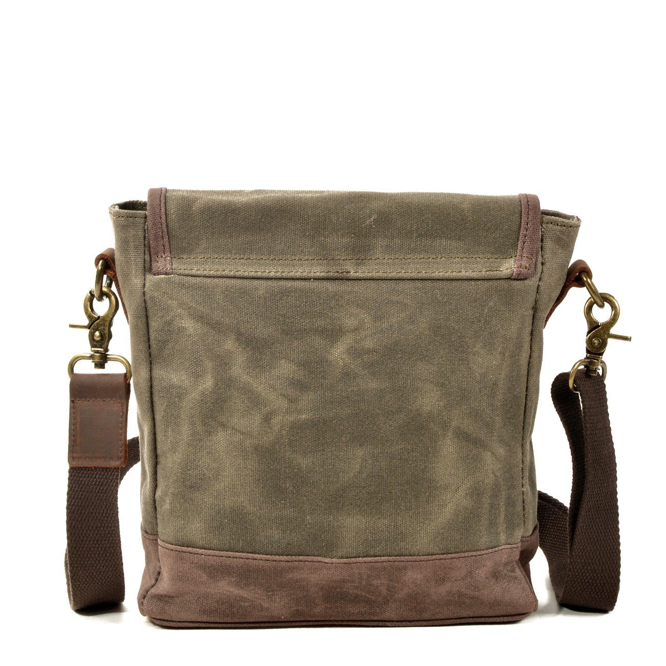 Matera™ – Vintage Canvas Umhängetasche aus Gewachster Baumwolle und Leder, Unisex, 4,5L
