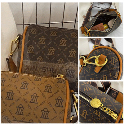 Violet | Damen Crossbody-Tasche mit Vintage-Druck