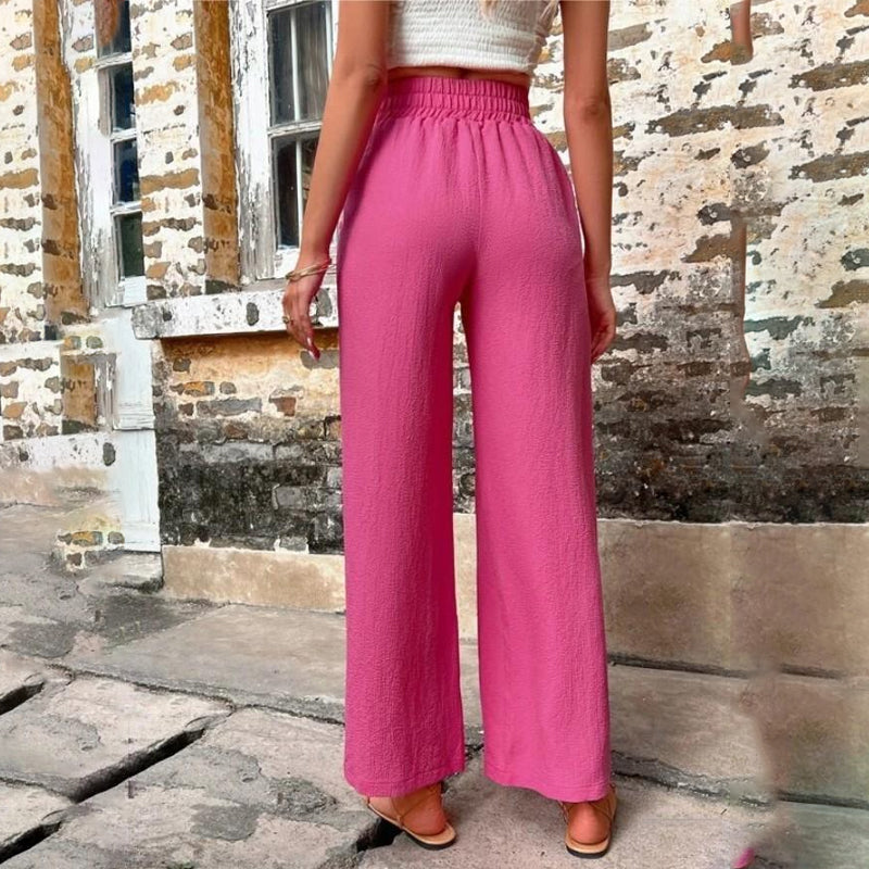 Daleyza | Damenhosen mit elastischem Hohenbund und lockerer Passform