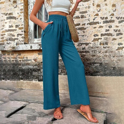 Daleyza | Damenhosen mit elastischem Hohenbund und lockerer Passform