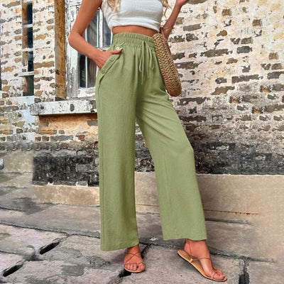 Daleyza | Damenhosen mit elastischem Hohenbund und lockerer Passform