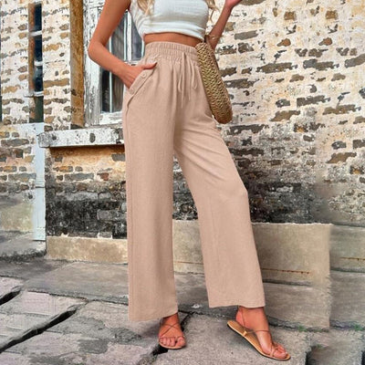 Daleyza | Damenhosen mit elastischem Hohenbund und lockerer Passform
