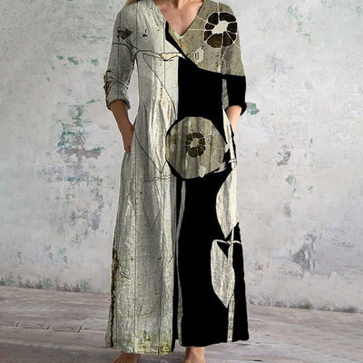 Paula – Stilvolles Kleid mit abstraktem Muster