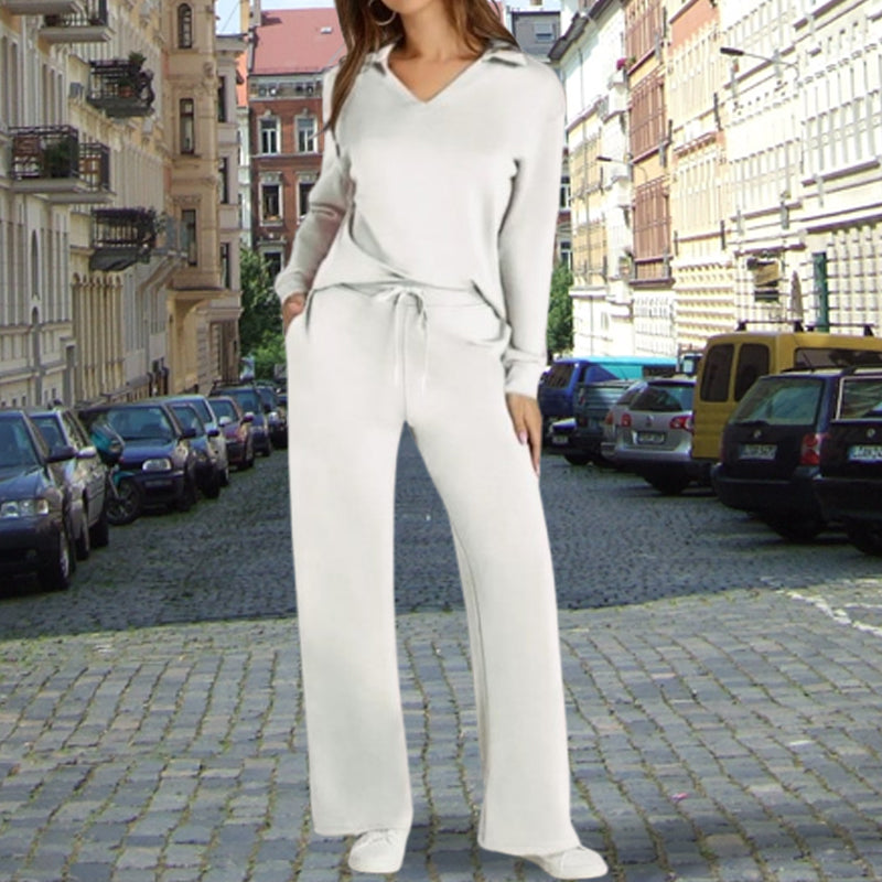 Zaire | Damen 2-teiliges Langarm-Tagesset mit langen Ärmeln