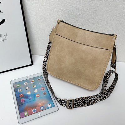 Maude | Umhängetaschen aus Leder mit bunten Riemen