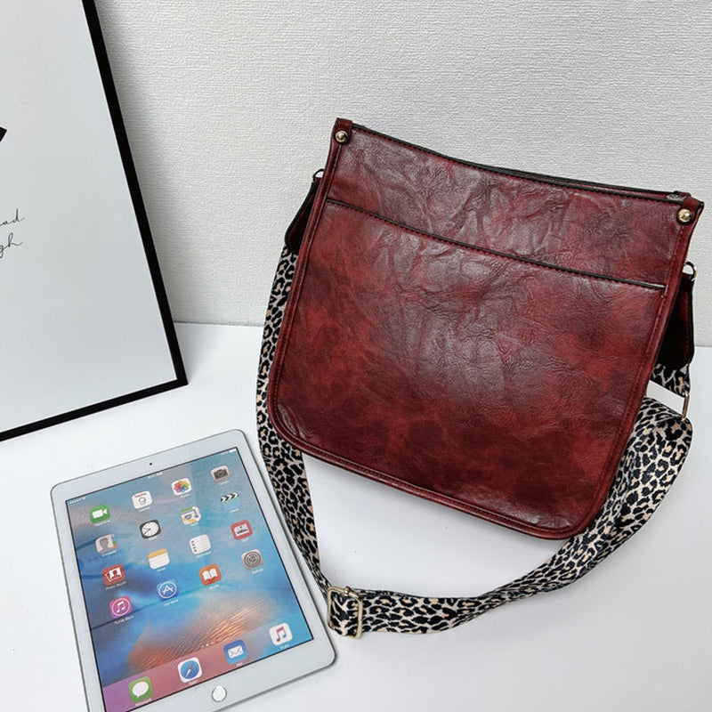 Maude | Umhängetaschen aus Leder mit bunten Riemen