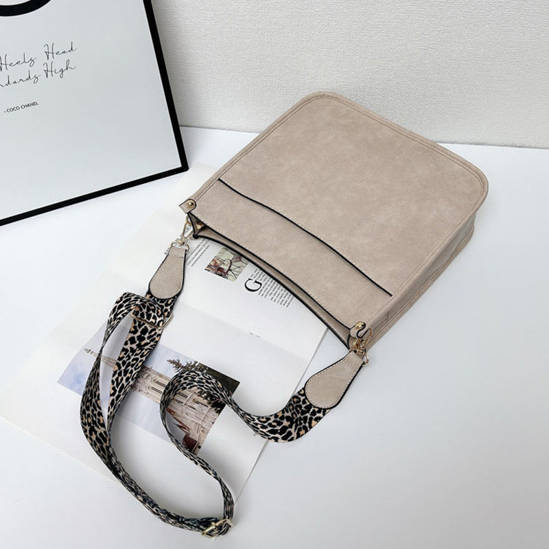 Maude | Umhängetaschen aus Leder mit bunten Riemen