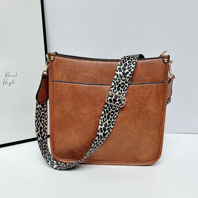 Maude | Umhängetaschen aus Leder mit bunten Riemen