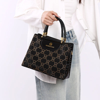 Sutton | Luxus Damenhandtasche mit 3 Fächern und Schulterriemen