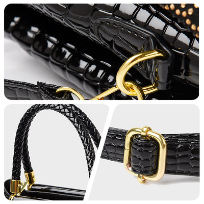 Sutton | Luxus Damenhandtasche mit 3 Fächern und Schulterriemen