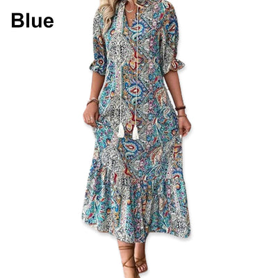 Zhavia | Elegante Boho-Kleider mit Blumenprint