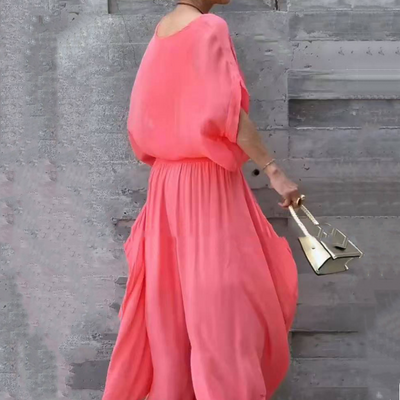 Penelope | Zweiteiliges Chiffon-Lockeres Top und weite Hose