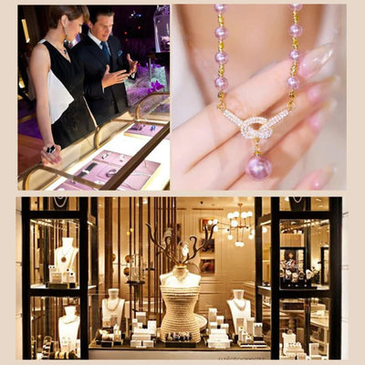 Valentine | Halskette aus natürlichen Perlen