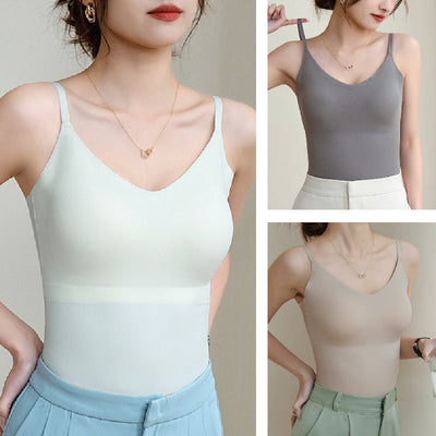 Damien | Nahtloses V-Ausschnitt-Camisol-Top für Damen