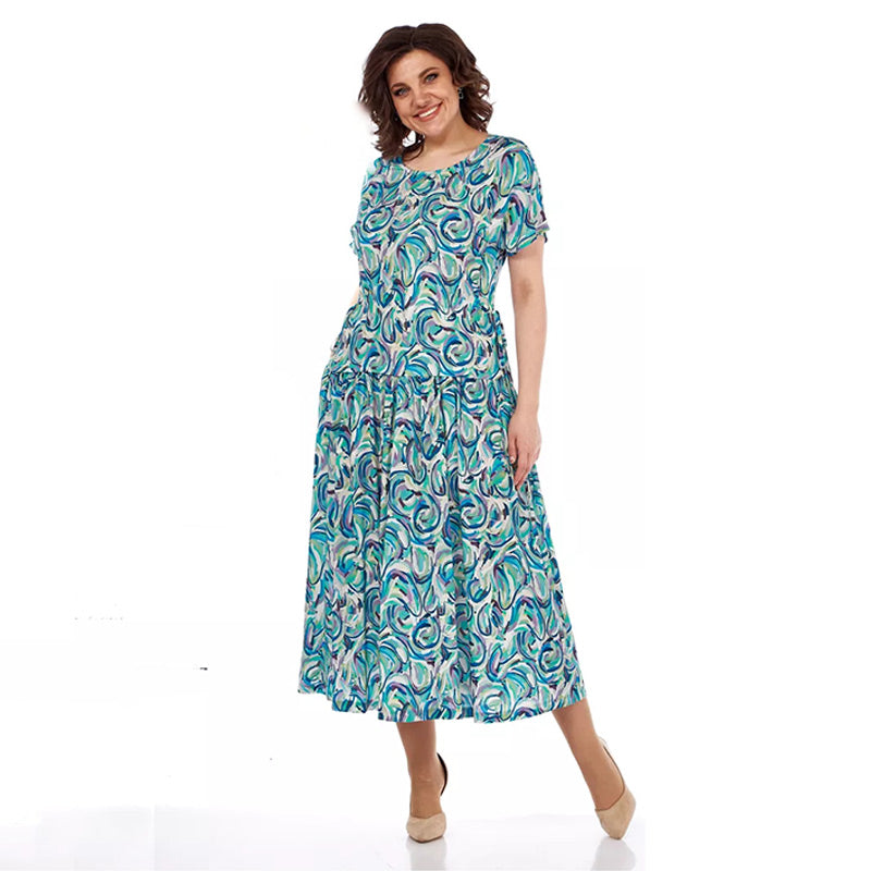 Lara | Sommerkleid mit Chiffon-Muster