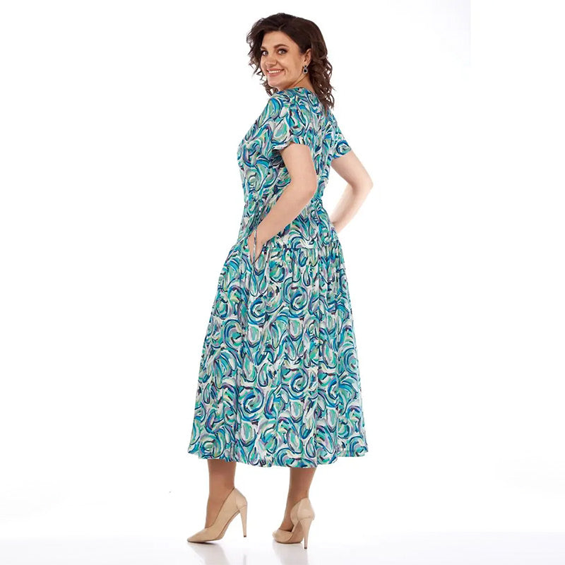 Lara | Sommerkleid mit Chiffon-Muster