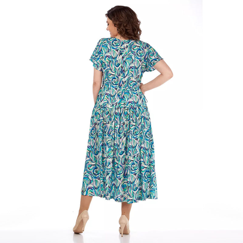 Lara | Sommerkleid mit Chiffon-Muster