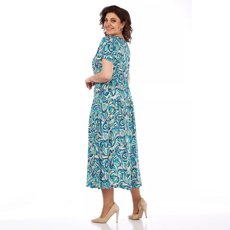 Lara | Sommerkleid mit Chiffon-Muster