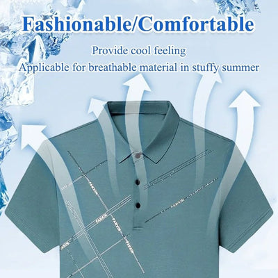 August | Stretch-Seidenhemd Ice für Herren