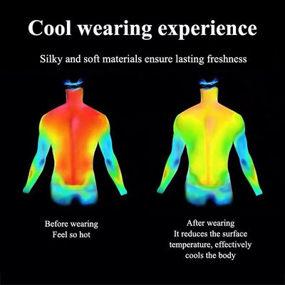 August | Stretch-Seidenhemd Ice für Herren