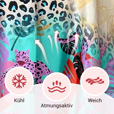 Sawyer | Lockeres, atmungsaktives Kleid mit Leopardenmuster