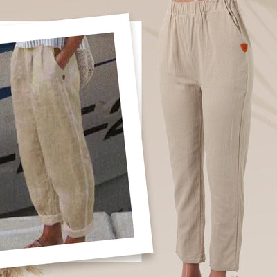 Zaid | Atmungsaktive Leinen Casual-Hosen