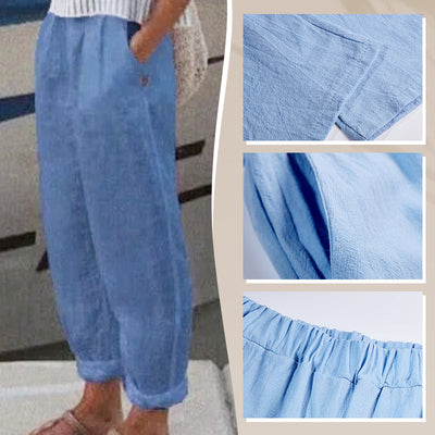 Zaid | Atmungsaktive Leinen Casual-Hosen