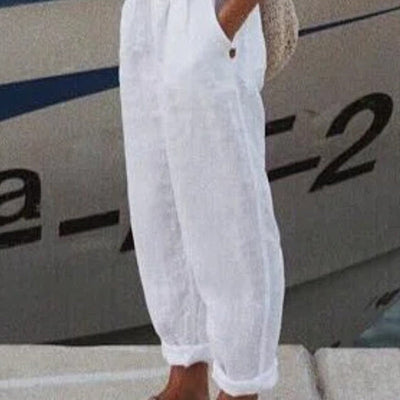 Zaid | Atmungsaktive Leinen Casual-Hosen