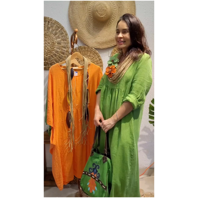 Hereta | Sommerkleider 2025 Neu! Aus Baumwolle und Leinen in uni, leicht