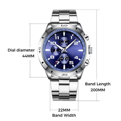 Sullivan | Modische wasserdichte Quarzuhr mit Leuchtziffern