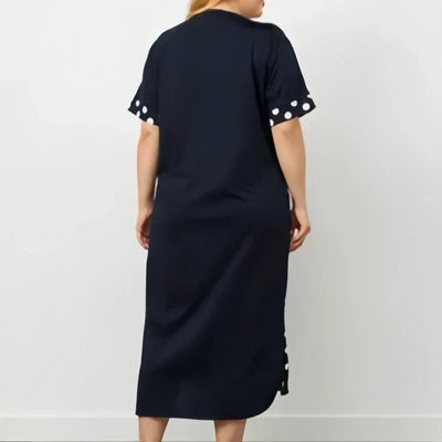 Rita | Sommerliche lässige Damenkleider mit kurzem Ärmel und A-Linie-Druck