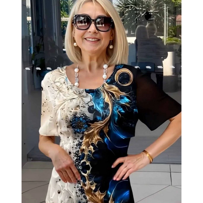 Gene | 【S-3XL】🌺Einzigartiges Kleid mit Blumenmuster