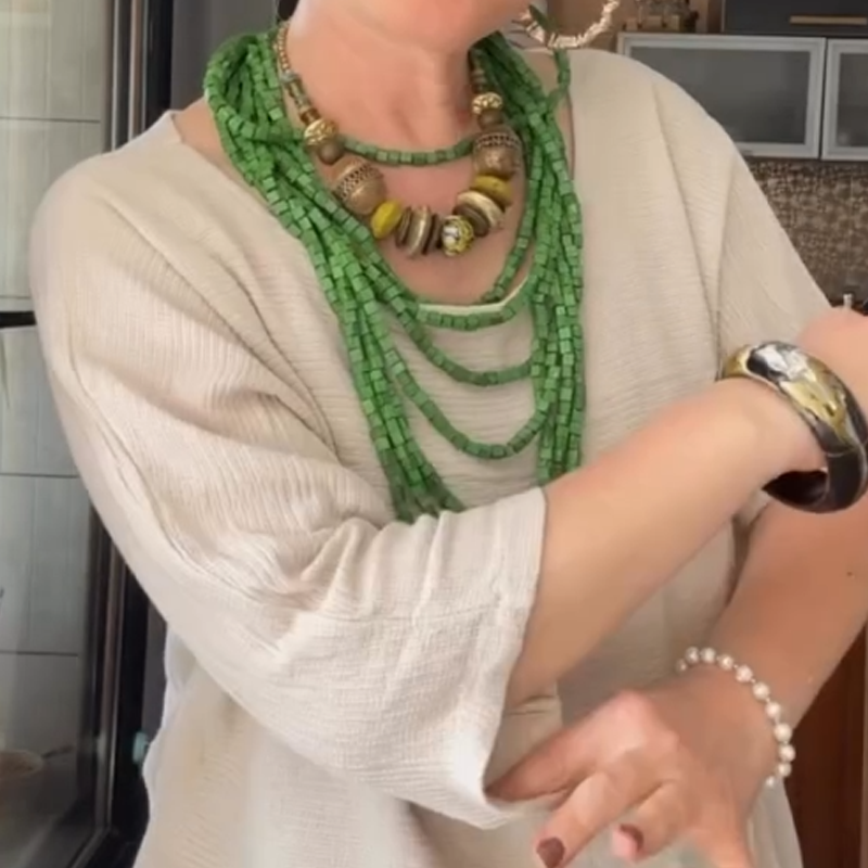 Vaughn | Bequemes und elegantes Damen-Zweiteilerset aus Baumwolle und Leinen