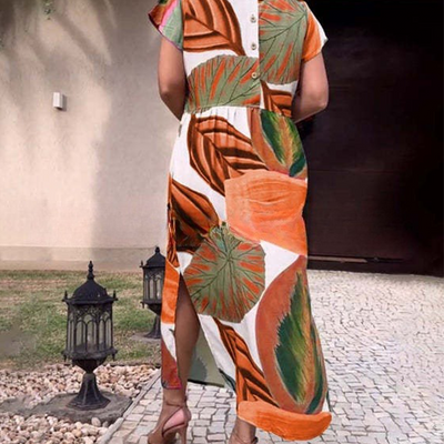 Clara | Damenkleider mit kurzen Ärmeln und rundem Ausschnitt