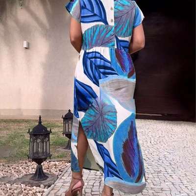 Clara | Damenkleider mit kurzen Ärmeln und rundem Ausschnitt