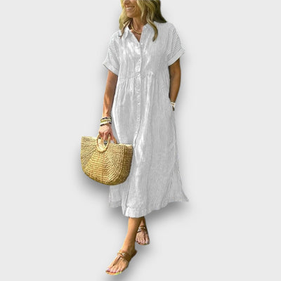 Marnea – Streifenkleid mit luftiger Eleganz